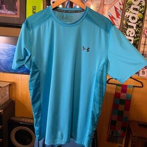 Under Armour Men's Teal Short Sleeve Tee men’s heat gear XL